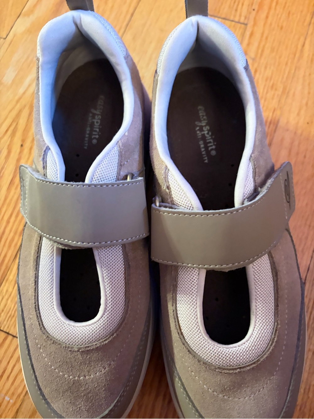 Easy Spirit Kids Grey Velcro Comfort Shoes